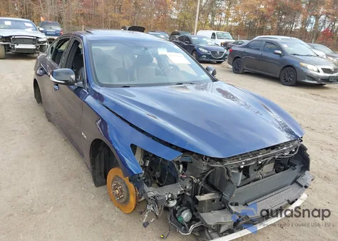 2018 Infiniti Q50 3.0T Red Sport 400 z USA, uszkodzony, nr VIN JN1FV7AR3JM480193